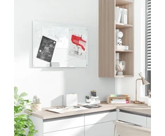 Koduva Stiklinė lenta, balta, 90 x 60 cm, 4 markeriai, 6 magnetai, 1 šluostė, 1 lentynėlė