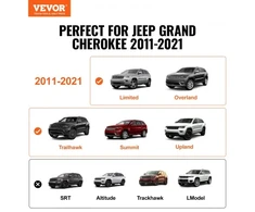 Koduva Stogo bagažinės skersiniai VEVOR Jeep Grand Cherokee 2011-2021, aliuminis, su spynomis, 2 vnt.