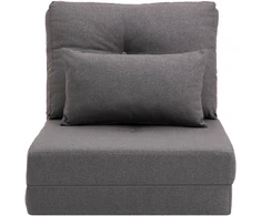 Fotelis Koduva Sulankstoma grindų sofa-lova, tamsiai pilka, 60 x 80 x 56 cm
