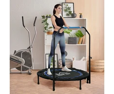 Koduva Sulankstomas fitneso batutas su reguliuojama rankena, Ø102 x 99-123 cm, juodas / mėlynas