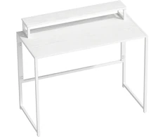 Koduva Sulankstomas rašomasis stalas su monitoriaus laikikliu, baltas, 100 x 48 x 87,5 cm