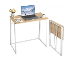 Koduva Sulankstomas rašomasis stalas VEVOR ZH605, 80 x 40 x 75 cm, ąžuolo spalvos / baltas