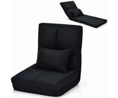 Koduva Sulankstomas sofa-lova su pagalve, juoda