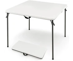 Koduva Sulankstomas stovyklavimo stalas, baltas, 86,4 x 86,4 x 73,7 cm