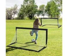 Koduva Sulankstomų futbolo vartų 2 vnt. rinkinys, 183 x 90 x 90 cm, juodas