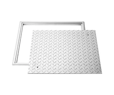 Koduva Šulinio dangtis su rėmu VEVOR, anglinis plienas, 500 x 500 mm