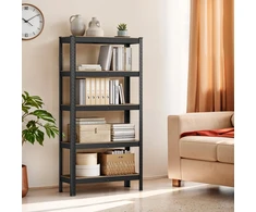 Koduva Sunkių daiktų lentyna, 30 x 75 x 150 cm, plienas ir MDF, 5 reguliuojamos lentynos, 650 kg