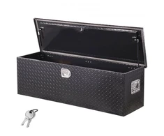 Koduva Sunkvežimio kėbulo įrankių dėžė VEVOR SS49-X-B, aliuminis, juoda, 125 x 38 x 38 cm