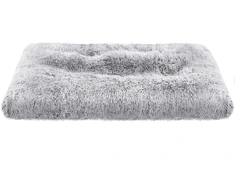 Songmics Šuns guolis, šviesiai pilkas, 122 x 74 cm, PV pliušas, PP užpildas