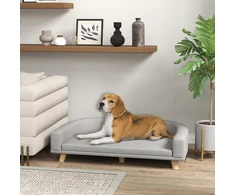 Koduva Šuns sofa dideliems šunims iki 30 kg, pilka, 98 x 67 x 25 cm