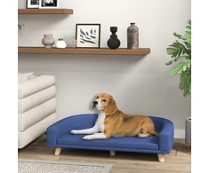 Koduva Šuns sofa lova, eukalipto mediena, mėlyna, 98 x 67 x 25 cm