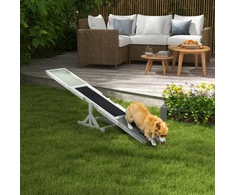 Koduva Šunų agility supynės, baltos, 180 x 30 x 30 cm, iki 30 kg