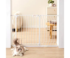 Koduva Šunų varteliai durų angoms VEVOR W3336, 75-123 cm, balti