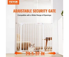 Koduva Šunų varteliai durų angoms VEVOR W3312, balti, 75-99 cm, aukštis 76 cm