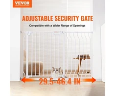 Koduva Šunų varteliai durų angoms VEVOR W3336, 75-123 cm, balti
