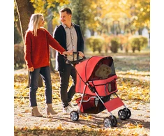 Koduva Šunų vežimėlis, sulankstomas, raudonas, iki 15 kg