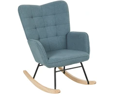 Koduva Supamasis krėslas, ergonominės formos, buko medžio slystės, iki 120 kg, šviesiai mėlynas