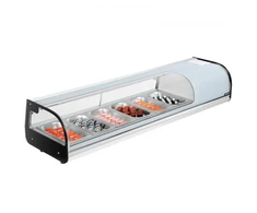 Koduva Sushi vitrininis šaldytuvas VEVOR GN-62L, 62 l, 6 indų, 151 x 43 x 29 cm