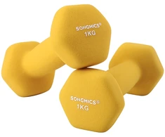 Koduva Svarmenų rinkinys, 2 vnt., po 1kg, geltonas, ketus su vinilo danga