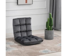 Koduva Tamsiai pilka 3 viename sulankstoma grindų sofa-lova, 55 × 108 cm