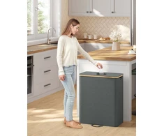 Koduva Taros butelių surinkimo konteineris, 135 l, 52,5 x 38,5 x 70,5 cm, pilkai smėlinis