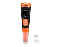 Koduva TDS matuoklis VEVOR A6, oranžinis / juodas, ABS plastikas, 18 x 4 x 4 cm