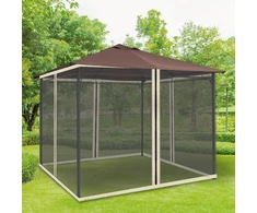 Koduva Tinklelis nuo uodų paviljonui 3 x 3 m, 4 dalys, juodas