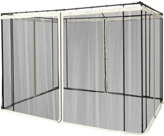 Koduva Tinklelis nuo uodų paviljonui 3 x 3 m, 4 dalys, juodas