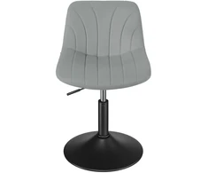Koduva Tualetinio staliuko kėdutė su atlošu, reguliuojamo aukščio, 46,5 x 43 x 65,5–77,5 cm, pilka