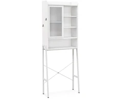 Koduva Tualeto spintelė su stumdomomis durimis 63x29x170 cm RTBA7856WH