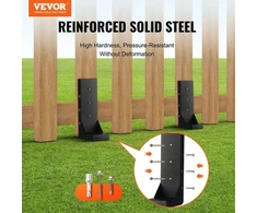 VEVOR Tvoros stulpo inkaro remonto rinkinys, 4 vnt., plienas, 8,9 x 8,9 cm