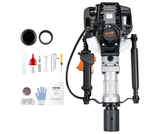 VEVOR Tvoros stulpų kaliklis JH-68, 1000 W, 37,7 cc, su 2 antgaliais 55/70 mm