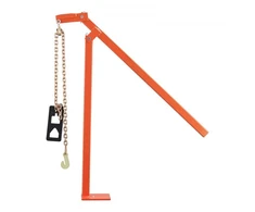 VEVOR Tvoros stulpų traukiklis BY-043-02, su traukimo plokšte ir 119 cm grandine, oranžinis, 95 cm