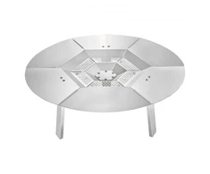 VEVOR Ugnies duobės šilumos deflektorius, skirtas Solo Stove Yukon, nerūdijantis plienas 304, apvalus, 64 x 25 cm
