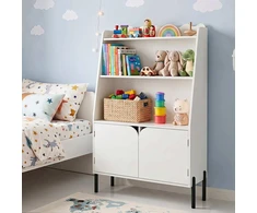 Koduva Vaikiška lentyna Montessori, medžio pagrindo medžiaga, balta, 80 x 30 x 121 cm