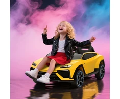 Koduva Vaikiškas elektrinis automobilis Lamborghini, 12 V, geltonas, 101,5 x 49 x 43 cm