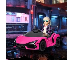 Koduva Vaikiškas elektrinis automobilis Lamborghini Revuelto, rožinė, 105 x 60 x 40 cm