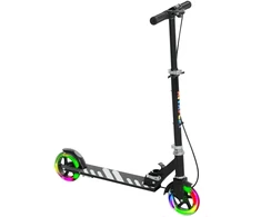 Koduva Vaikiškas paspirtukas, dvigubi stabdžiai, metalinis rėmas, sulankstomas, juodas, 73-89 cm