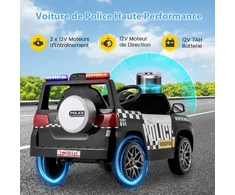 Koduva Vaikiškas policijos automobilis 12V baltas