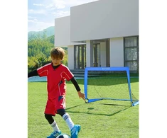 Koduva Vaikiški futbolo vartai, 2 vnt. rinkinys, iššokantys, mėlyni, 90 x 120 x 90 cm