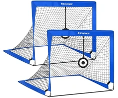 Koduva Vaikiškų futbolo vartų rinkinys, 2 vnt., sulankstomi, mėlyni, 90 x 120 x 90 cm