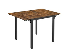 Koduva Valgomojo stalas 2–4 asmenims, sulankstomas, 120 x 78 x 76,2 cm, vintažinės rudos-juodos spalvos