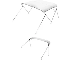 Koduva Valties biminio stogelis VEVOR 3 Bow, 183 x 137-152 x 117 cm, šviesiai pilkas