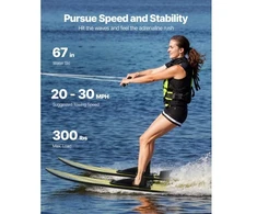 Koduva Vandens slidės VEVOR, 170 cm, su reguliuojamais X-9 pasagos tipo apkaustais, suaugusiesiems iki 136 kg