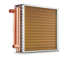 VEVOR Vandens–oro šilumokaitis C16×16, 41 x 41 cm, varis, auksinė spalva