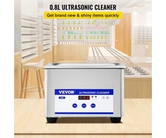 VEVOR 0.8L ultragarsinis valiklis, 35 W, nerūdijantis plienas
