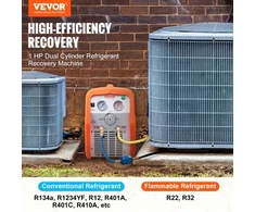 VEVOR 1 AG šaltnešio surinkimo įrenginys, dviejų cilindrų, 220–240 V, 50 Hz