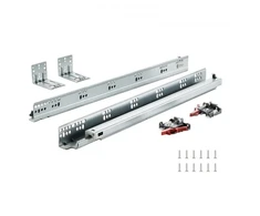 Koduva VEVOR 10 porų 533,4 mm stalčiaus bėgelių, šoninio tvirtinimo, su uždarymo mechanizmu, 100 lbs