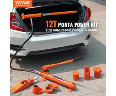 VEVOR 12 tonų „Porta Power“ hidraulinis kėliklis, 4,6 ft/1,4 m alyvos žarna, kėbulo remonto komplektas