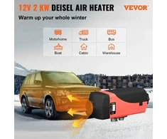 VEVOR 12 V 2 kW dyzelinis oro šildytuvas, su duslintuvu, 10 l bakas, LCD jungiklis
